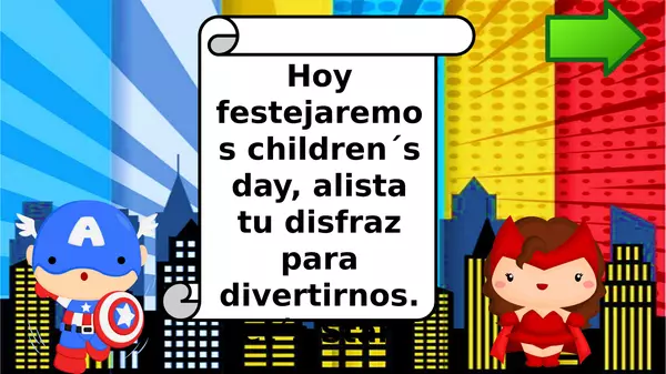 Childrens day activitites/ actividades del dia del niño Superheroes 
