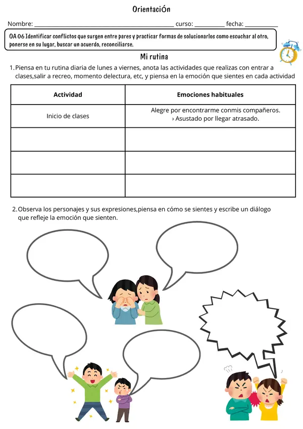 Orientación: Resolver Conflictos Pacíficamente