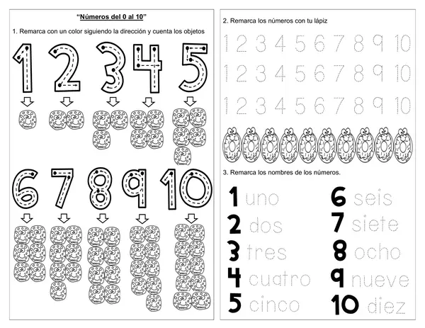 Guía 1° básico "Números del 0 al 10"