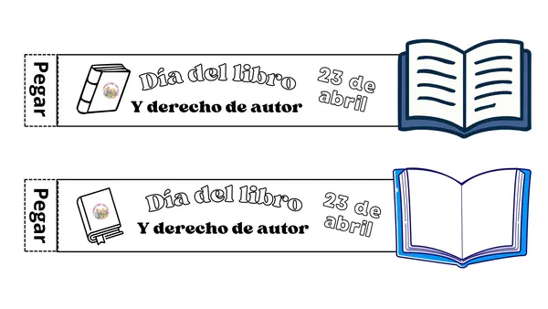 Brazaletes y Marcadores de página día del libro