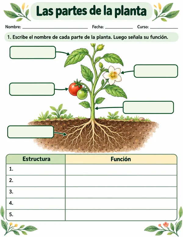 PARTES DE UNA PLANTA 