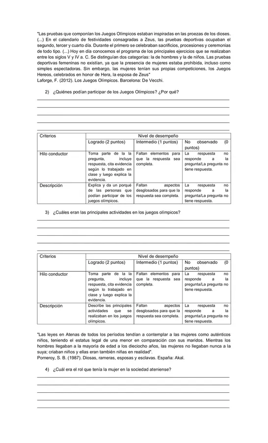 Guía evaluada Antigua Grecia 