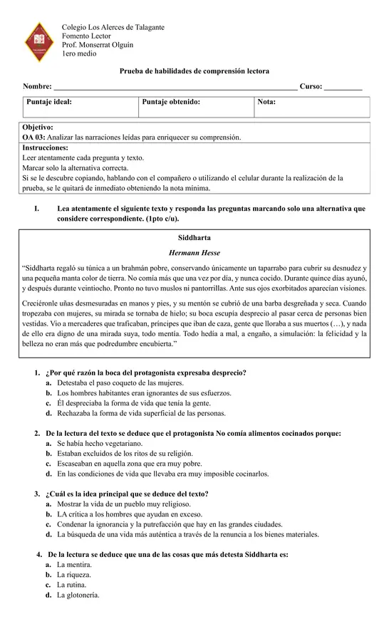 Fomento lector (ensayo SIMCE) 1ero medio (2)