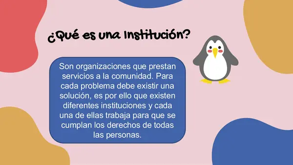 Instituciones de la comunidad
