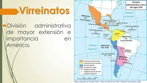 El gobierno de las colonias y las instituciones administrativas - 8vo básico