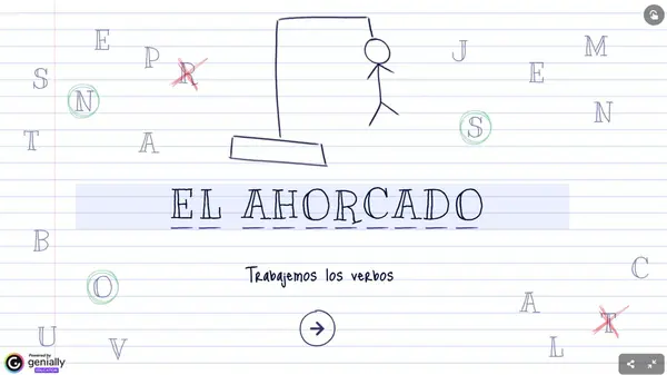 Verbos (El ahorcado)