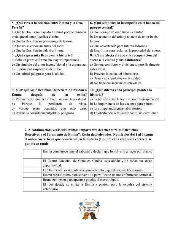 Taller de lectura de un texto policial (publicare dicho texto)