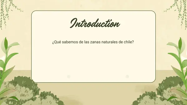 Las zonas naturales de Chile ( capitulo 1 "recorriendo Chile" )