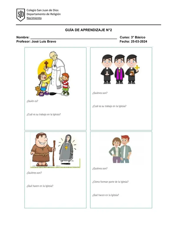 Religión 3ro Básico