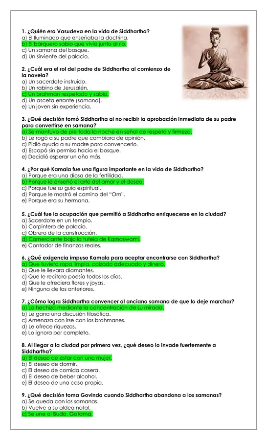 Prueba Lectura - Siddhartha