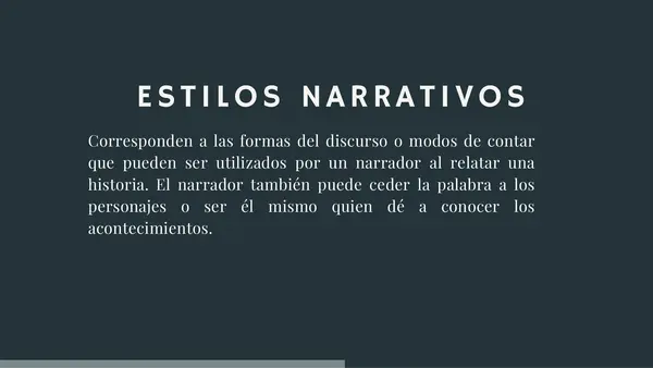 Estilo directo e indirecto