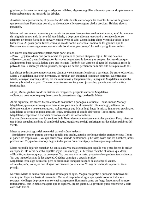 Leyenda el gnomo análisis educación básica