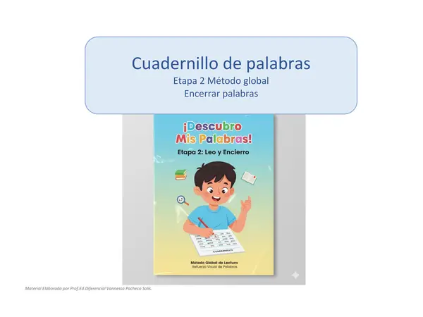 Encerrar palabras Método global etapa 2