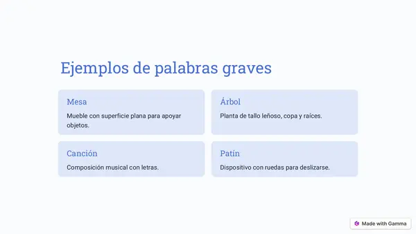 Palabras graves (Lenguaje)