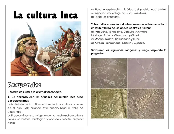 Guía de trabajo - Cultura Inca