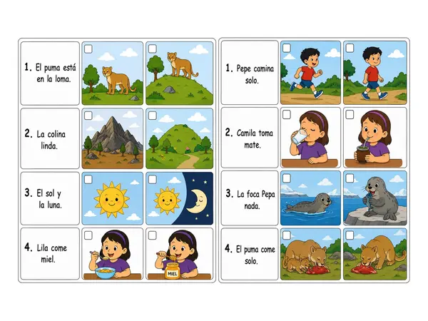 GUÍAS PARA EJERCITAR LECTURA Y COMPRENSIÓN DE PRIMERAS CONSONANTES