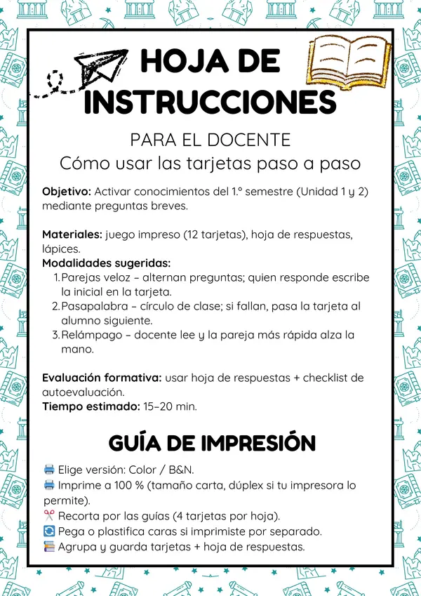 Tarjetas de repaso 1° semestre- Historia 7° básico