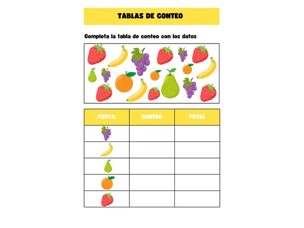 Guía: Completar tablas de conteo