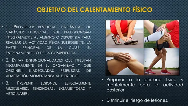 CALENTAMIENTO FÍSICO; ACTIVA A TU GRUPO DESDE EL PRIMER MINUTO