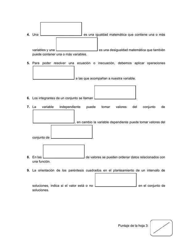 Ecuaciones, inecuaciones y funciones