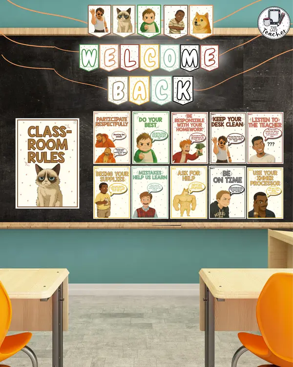 📏 Classroom Rules – Meme Ghibli Version (ENGLISH)