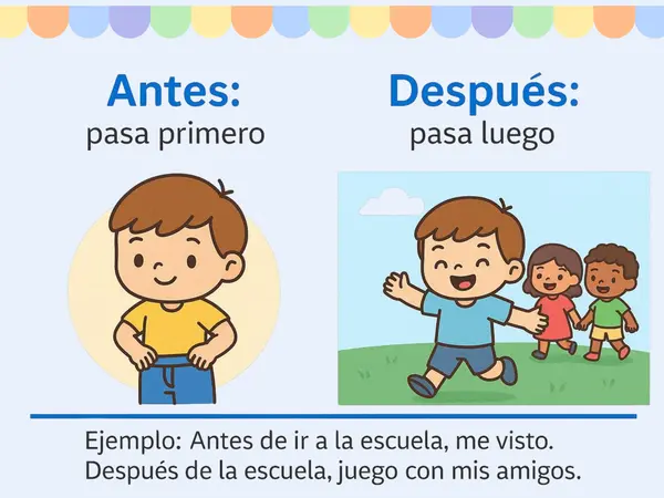 OA 2: Ordenar momentos de la vida, 1° básico