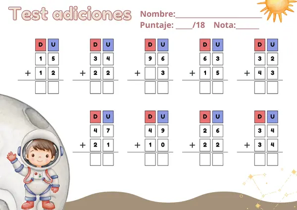 Adiciones 2° Básico