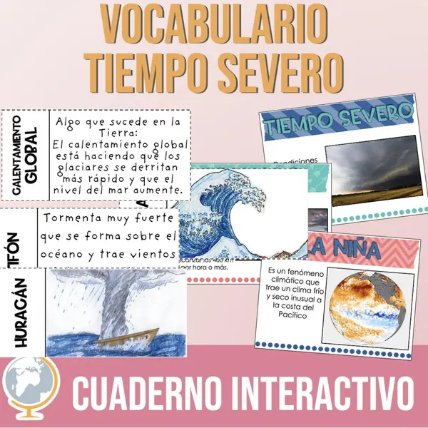 Tiempo Severo Cuaderno interactivo de vocabulario