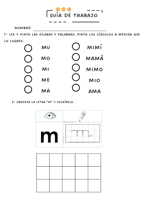 LECCIONES OJO - MAMÁ - LANA - MANO