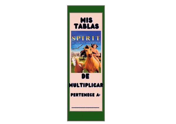 Tablas de multiplicar - tema SPIRIT