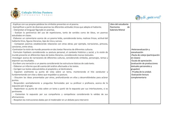 PLANIFICACIÓN PRIMERO MEDIO