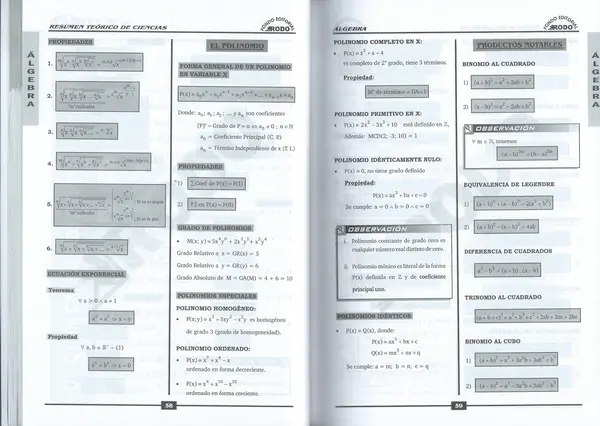 Rodo Biblia - Algebra