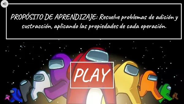 ADICIÓN Y SUSTRACCIÓN AMONG US