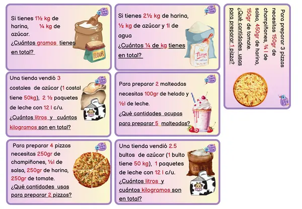 PROBLEMAS DE MEDIDAS DE CAPACIDAD Y MASA