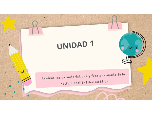 unidad 1 educacion ciudadana 4 medio