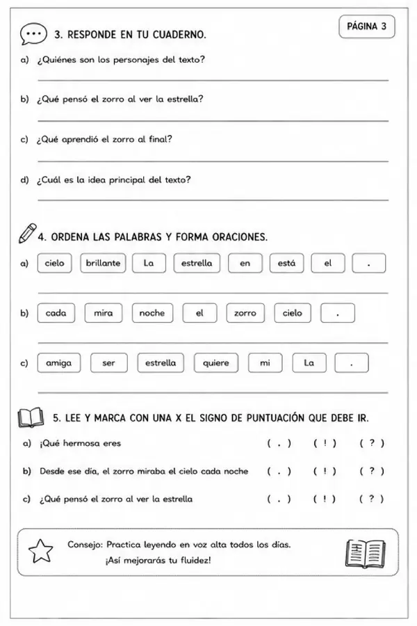 Guías para el 5to Año Básico con sus respectivos OAs
