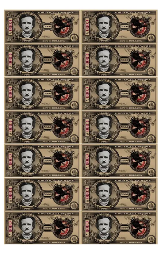Dólares literarios (Billetes con autores)