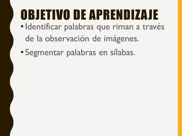RIMAS Y SEGMENTACIÓN