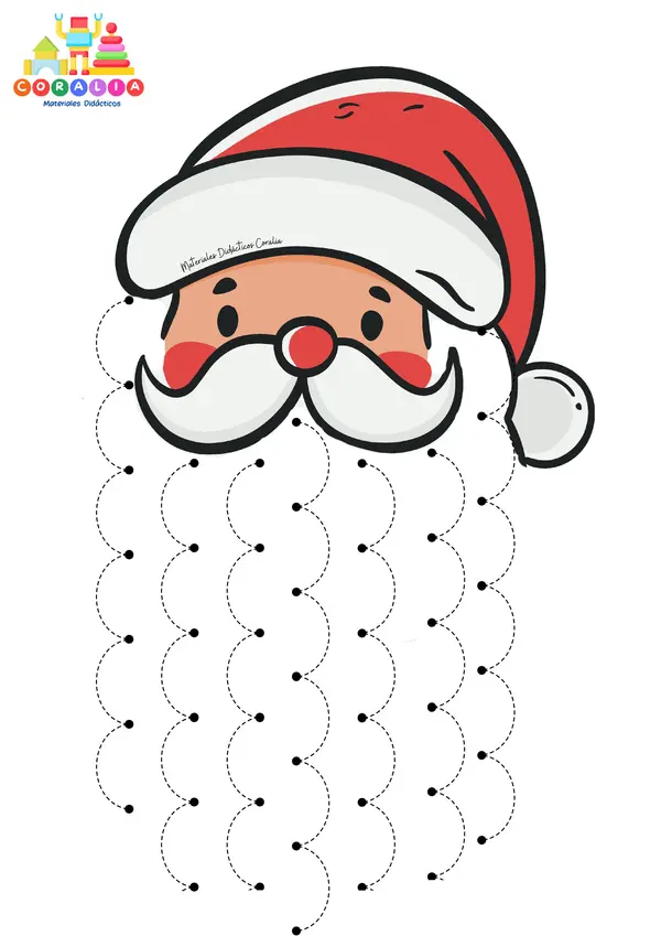 ¡Decora la barba del Viejito Pascuero!