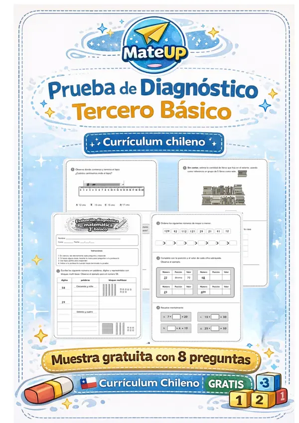 Muestra prueba diagnóstico tercero básico(muestra)