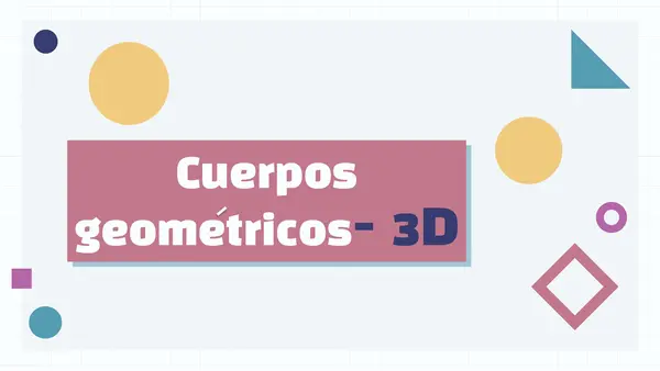 Cuerpos geométricos 3D