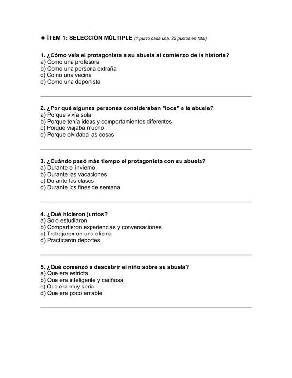 Prueba del libro "Mi abuela la loca" (José Ignacio Valenzuela)