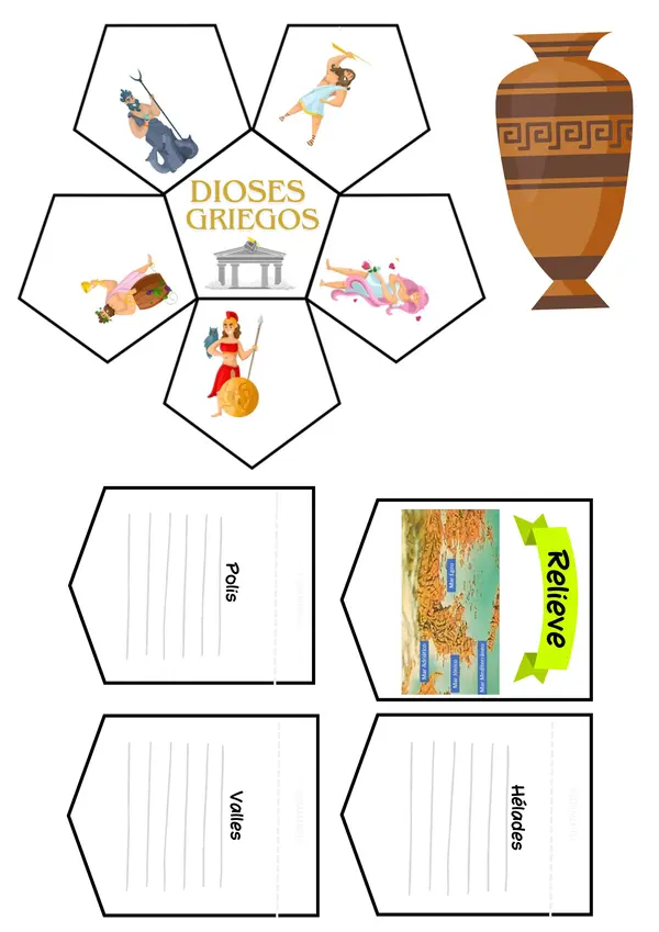 Lapbook Interactivo: Los Antiguos Griegos - Civilización, Cultura y Legado