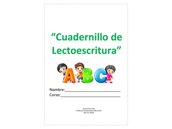 CUADERNILLO LECTOESCRITURA-APRESTO