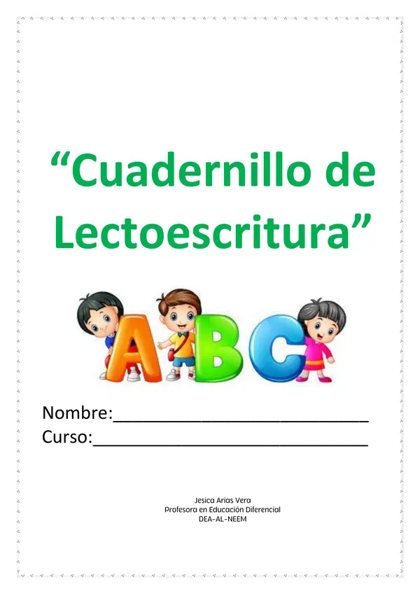 CUADERNILLO LECTOESCRITURA-APRESTO