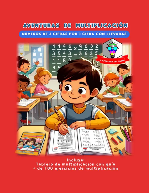 Aventuras de Multiplicación por 1 cifra con llevadas