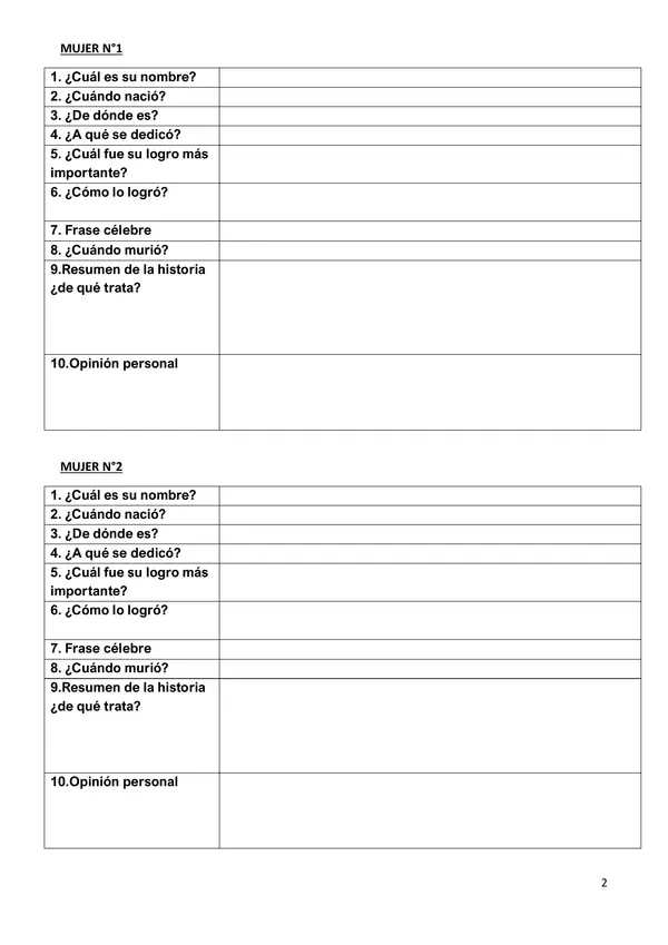 Fichas de Lectura "Cuentos de buenas noches para niñas rebeldes"