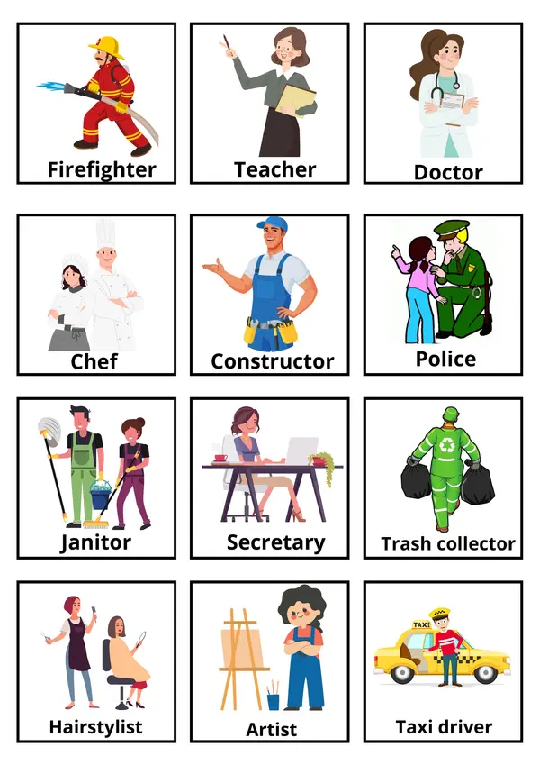 Flashcards: Jobs in our community