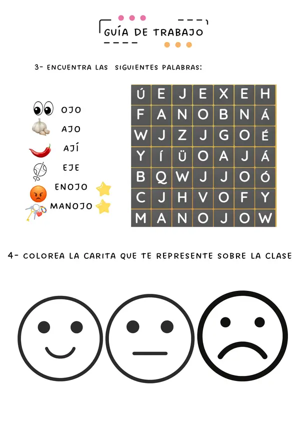 LECCIONES OJO - MAMÁ - LANA - MANO