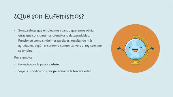 Tabúes y Eufemismos